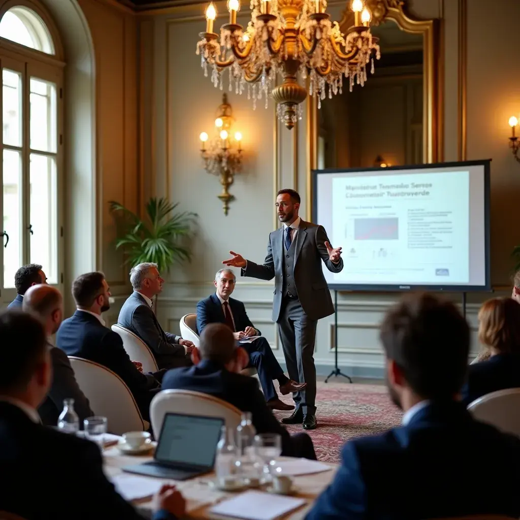 Documentazione di ristrutturazione aziendale su un tavolo